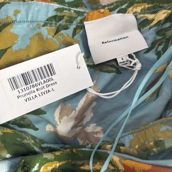 Reformation Prunella Knit Mini Dress Large Villa Livia NEW $148 - Picture 5 of 11